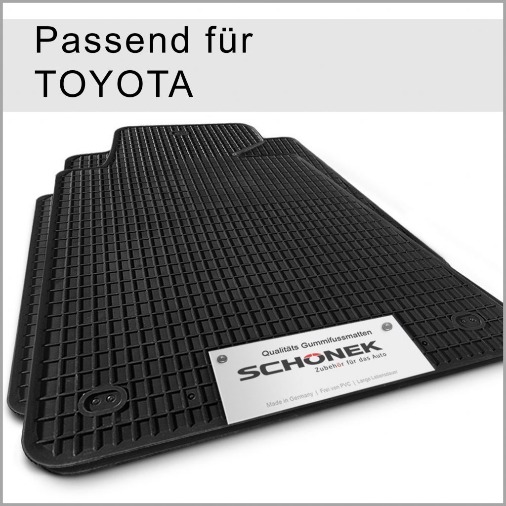 Gummifu Matten Toyota Auto Radkappen